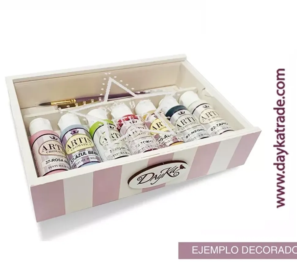 Cajita de Madera Mini Maletín de Artista Dayka