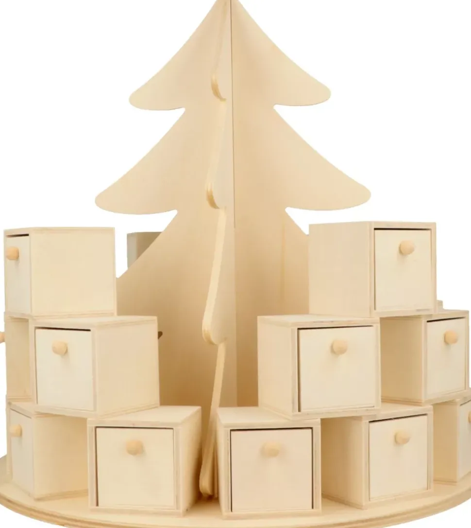 Calendario de Adviento de madera Árbol Artemio