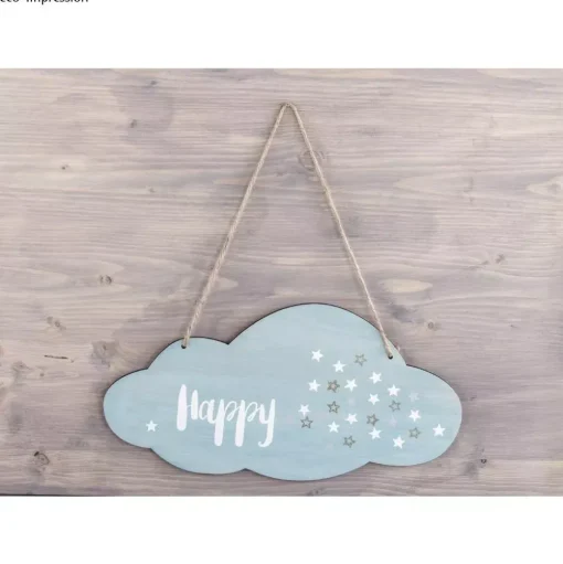 Cartel de madera Nube
