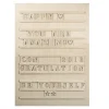 Cartel Letterboard de madera