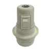 Casquillo blanco con interruptor