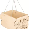 Cesta Cuadrada de Madera Mariposa Artemio