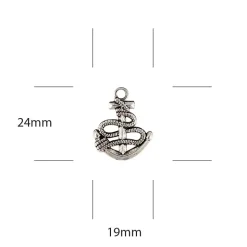 Charms Metálicos Anchors Ocean Tale Craft Consortium