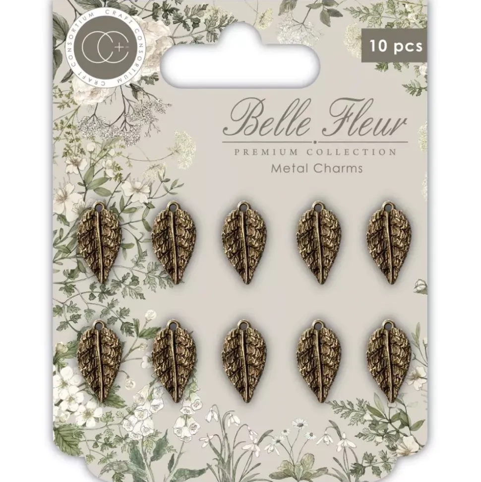 Charms Metálicos Belle Fleur Craft Consortium