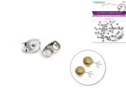Cierre Mariosa Para Pendientes Plateado MultiCraft 6,5mm