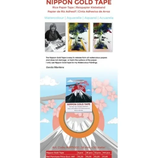 Cinta adhesiva de arroz Nippon Gold 25mm