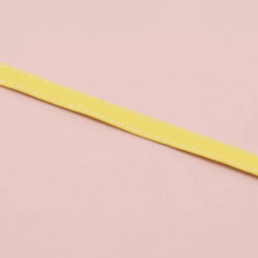 Cinta de Ecopiel Amarillo Pastel Craftelier 1cm