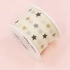 Cinta Estampada Estrellitas Crema Rayher 40mm