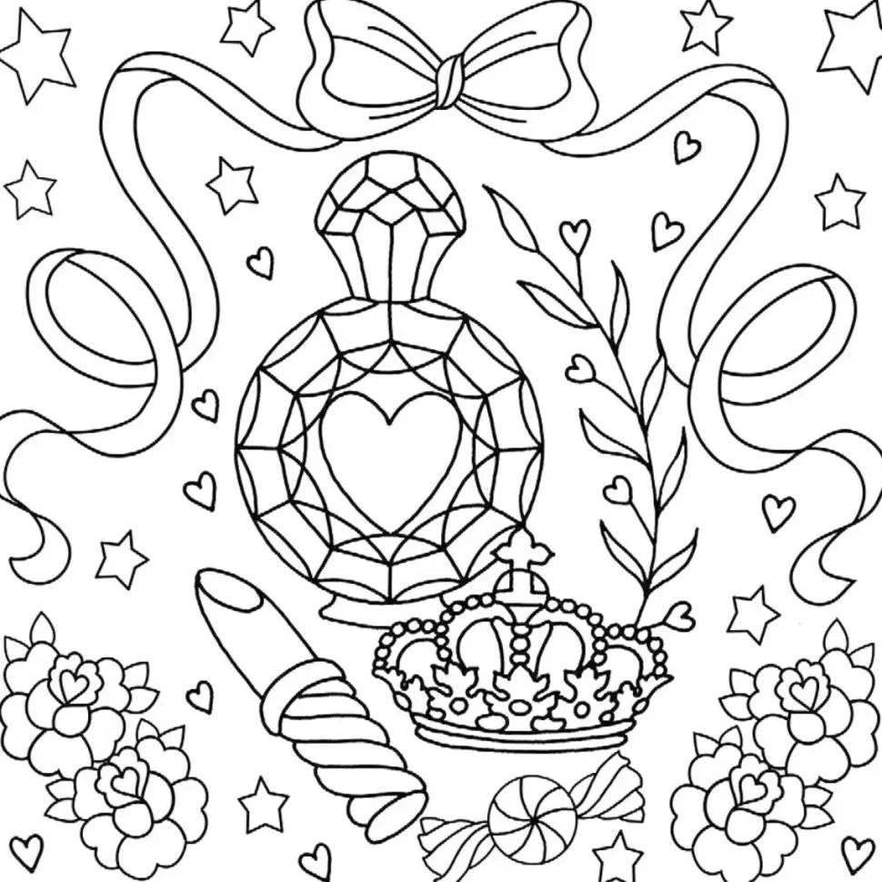 Coloring book Neo-Traditional tattoo