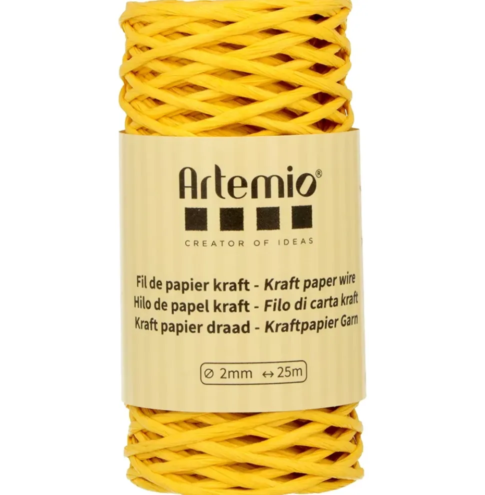 Cordón de Papel Amarillo Artemio 2mm