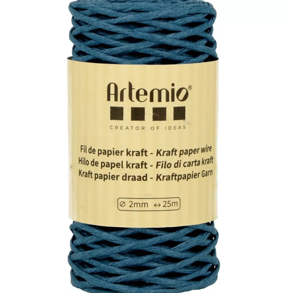 Cordón de Papel Azul Oscuro Artemio 2mm