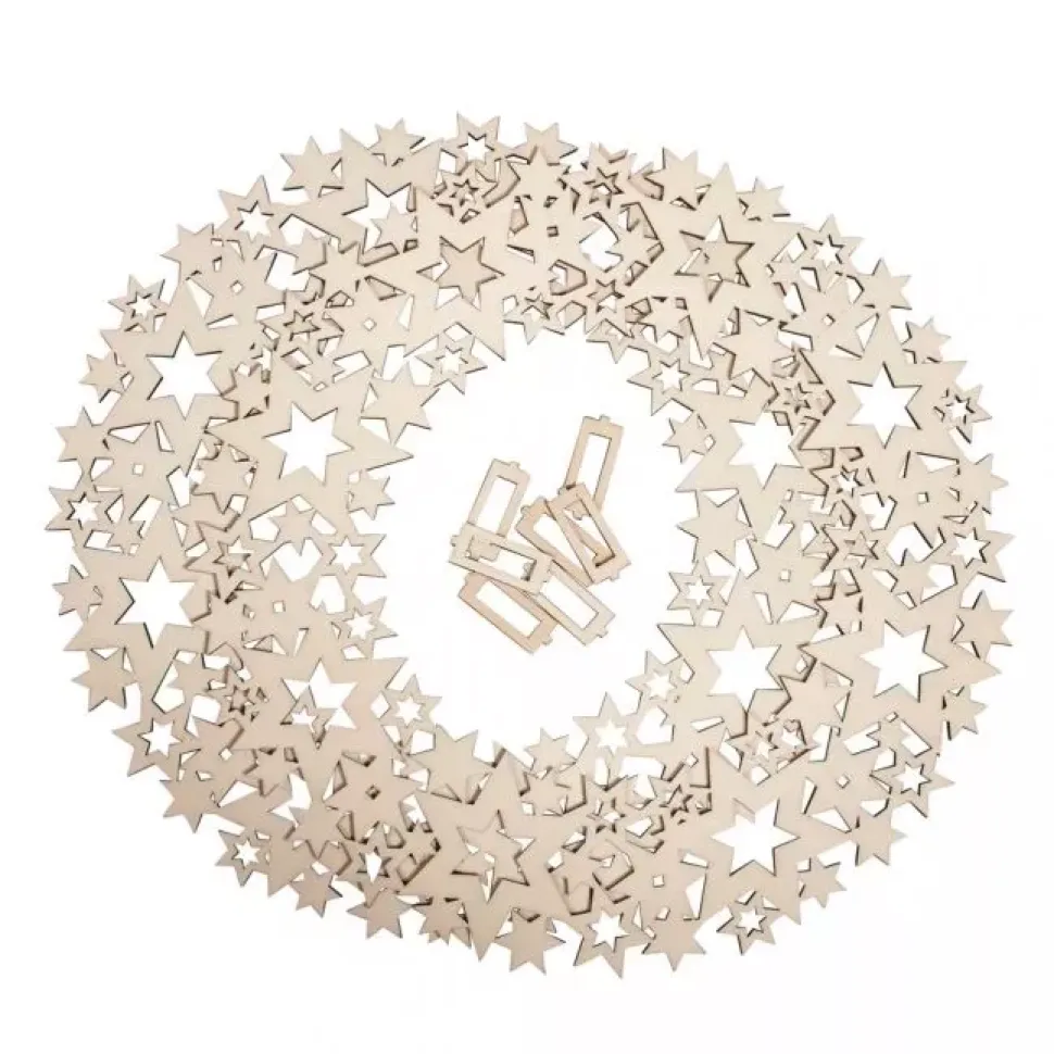 Corona de Madera Estrellas Rayher