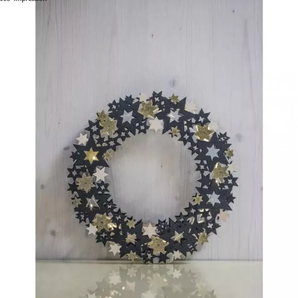 Corona de Madera Estrellas Rayher