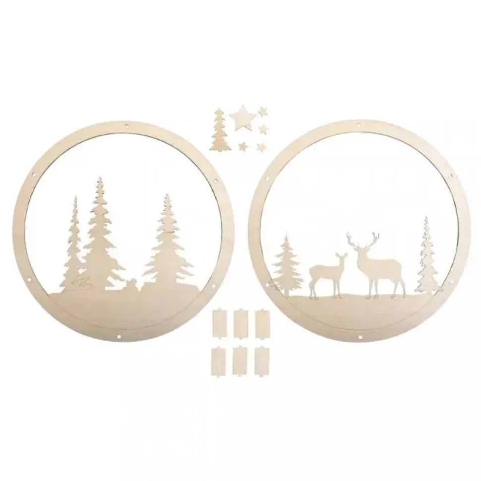 Corona de Madera Winterland Rayher