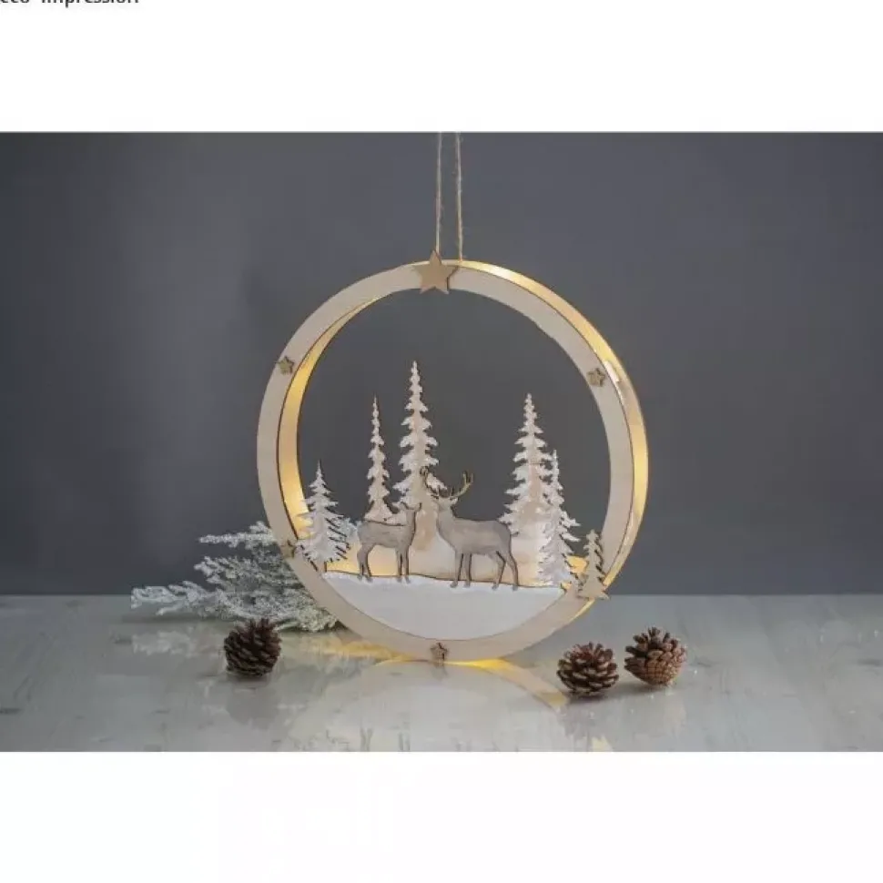 Corona de Madera Winterland Rayher