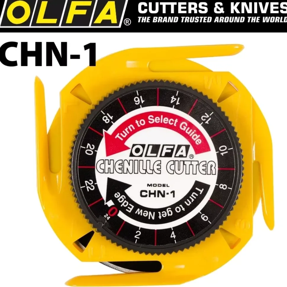 Cortadora giratoria (Cuchilla de 60 mm, 4 guías Diferentes) OLFA CHN-1