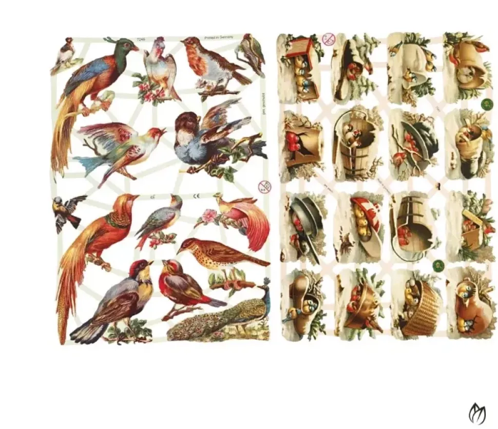 Cromos Vintage Pájaros Creativ Company