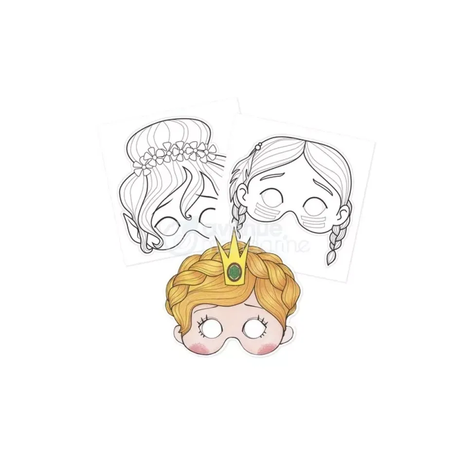 Cuaderno de colorear Graffy Pop Máscaras Chica Avenue Mandarine