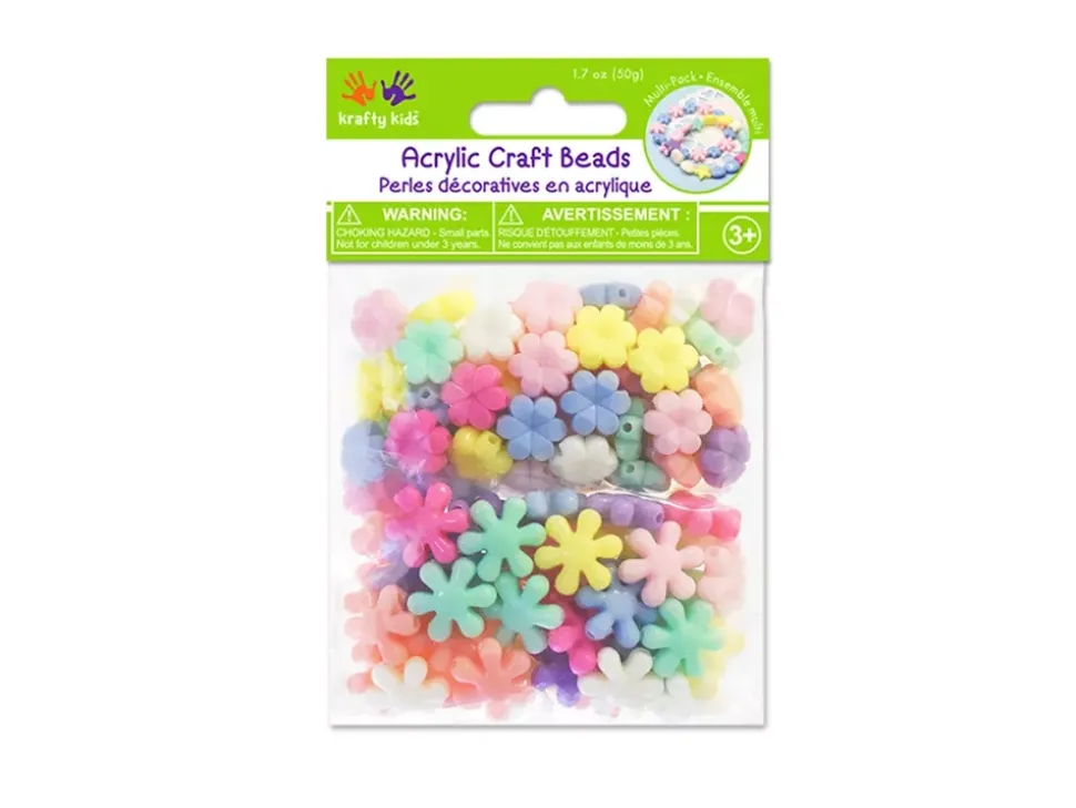 Cuentas Colores Pastel Flores MultiCraft