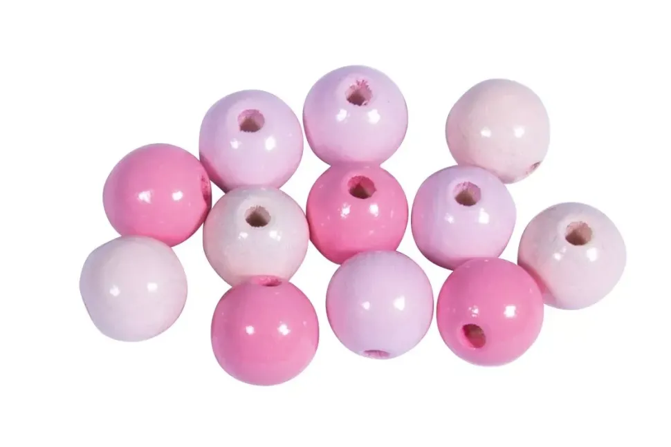 Cuentas de madera Rosa Palo Rayher 10mm