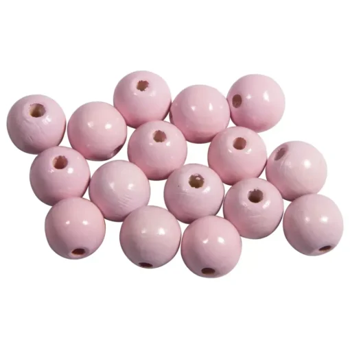 Cuentas de madera Rosa Rayher 12mm