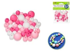 Cuentas de Madera Tonos Rosas MultiCraft