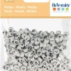 Cuentas de Plástico con Números Blanco Artemio 7mm