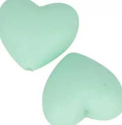 Cuentas de silicona Corazón Verde My little Baby Artemio