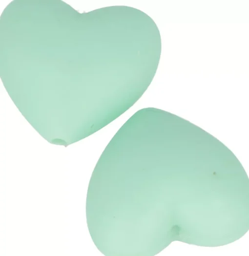 Cuentas de silicona Corazón Verde My little Baby Artemio