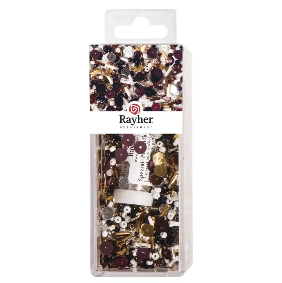 Cuentas de Vidrio + Alambre Rayher 90g