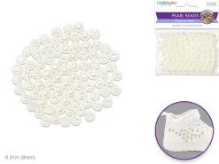 Cuentas Perladas Marfil MultiCraft 8mm