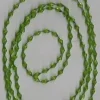 Cuentas romboidales verde turquesa