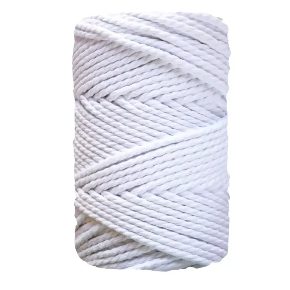 Cuerda de Macramé 3 cabos Blanco CasaSol 5mm