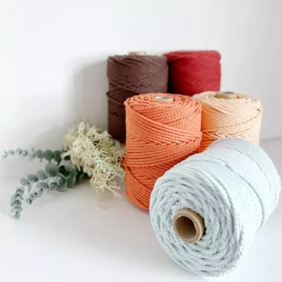 Cuerda de Macramé 3 Cabos Celeste Casasol 5mm