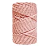Cuerda de Macramé 3 cabos Rosa Maquillaje CasaSol 5mm