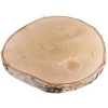 Disco de madera redondo natural