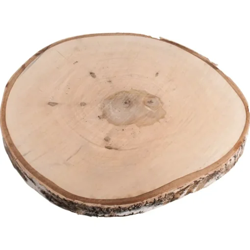 Disco de madera redondo natural