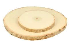 Discos de madera natural
