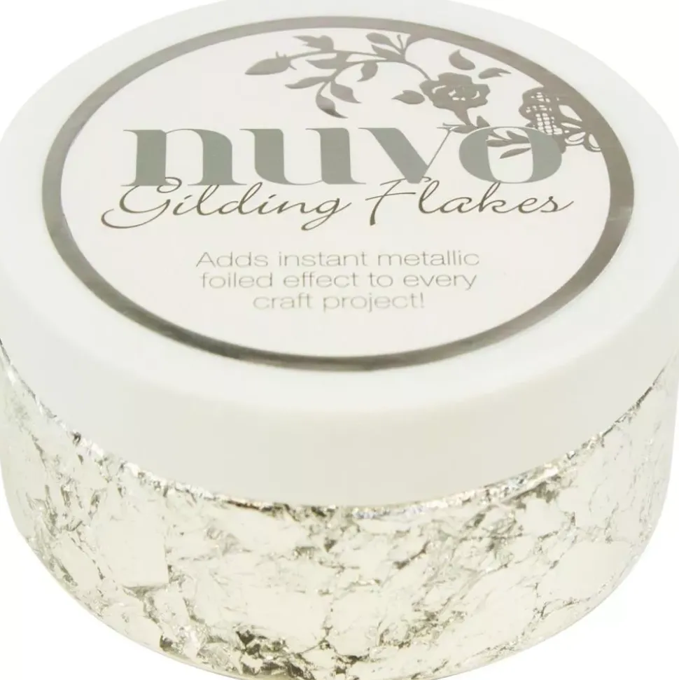 Escamas Gilding Flakes Silver Bullion Nuvo