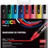 Estuche 8 rotuladores PC5M Medio Punta Cónica Uni Posca