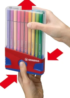 Estuche ColorParade 20 Rotuladores STABILO Pen 68 Gris/Fuschia