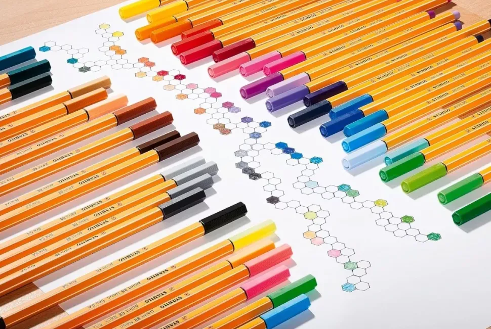 Estuche ColorParade 20 Rotuladores STABILO Point 88 Rojo/Naranja