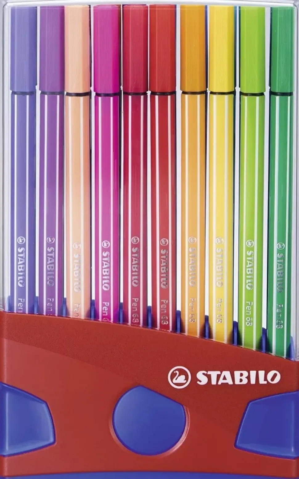 Estuche ColorParade 20 Rotuladores STABILO Pen 68 Rojo/Azul