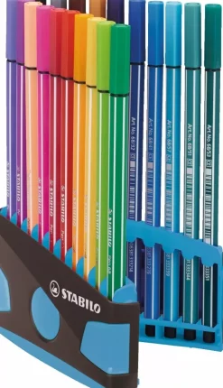 Estuche ColorParade 20 Rotuladores STABILO Pen 68 Gris/Azul claro