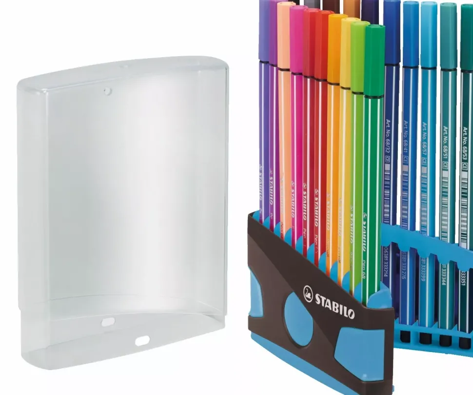 Estuche ColorParade 20 Rotuladores STABILO Pen 68 Gris/Azul claro