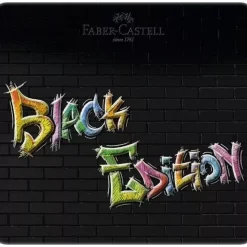 Estuche de Metal 24 Lápices de colores Black Edition Faber-Castell