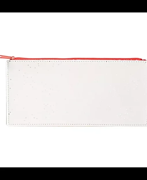 Estuche Lunares blanco y iridiscente Rico 10x21,5cm