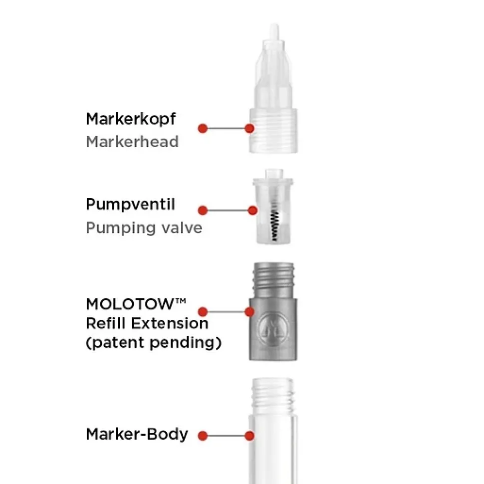 Extensor de refill serie A Molotow 12mm