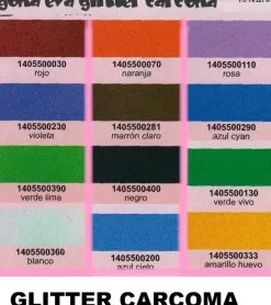 Foamy Goma EVA Carcoma Glitter 60x40cm 2mm