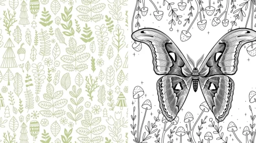 Forestcore Coloring Book